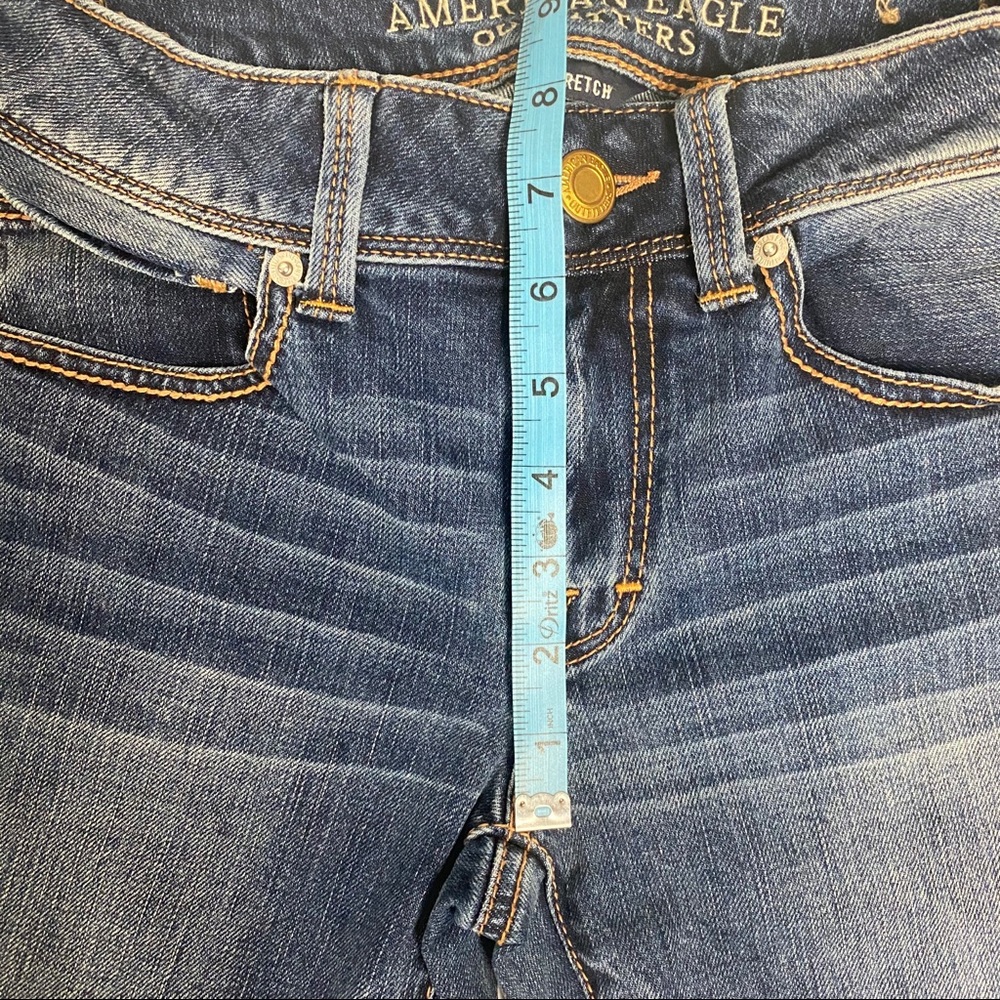 American Eagle kick boot jeans SZ 6 mid rise - Picture 8 of 11